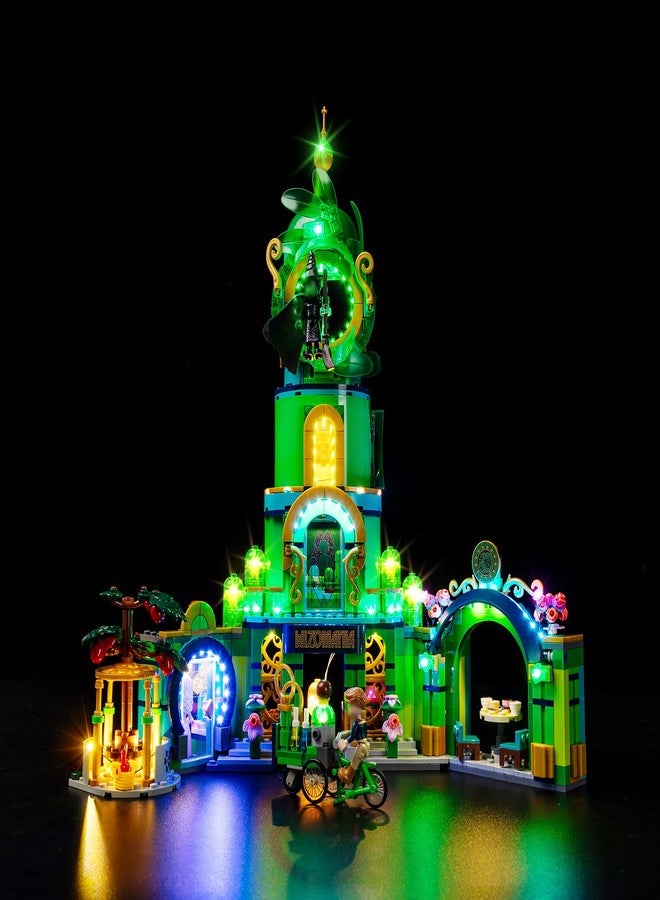 Kyglaring طقم إضاءة LED من Kyglaring متوافق مع مكعبات بناء Lego Welcome to Emerald City 75684، دليل تعليمات إضاءة مطور، أضواء فقط (النموذج غير متضمن)، إصدار كلاسيكي. - Image 1